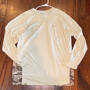 Dri Fit Mossy Oak Cream Long Sleeve performance Tee